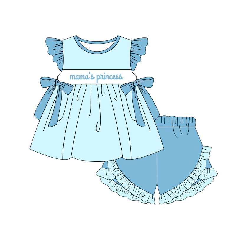 GSSO2056 mama's princess girl summer outfit 202501 preorder
