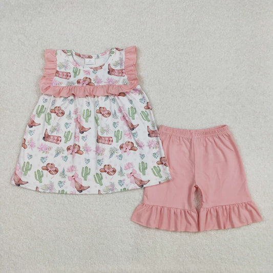 GSSO2066 flowers boots girl summer outfit 202502 RTS