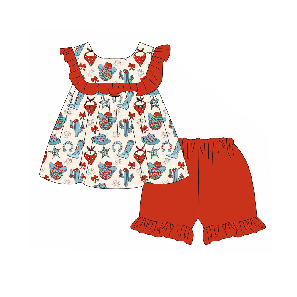 GSSO2068 boots flowers girl summer outfit 202501 preorder