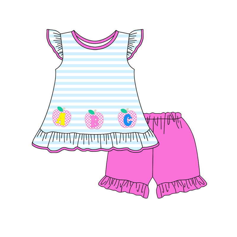 GSSO2072 apples back to school western girl flowers summer outfit 202502 preorder