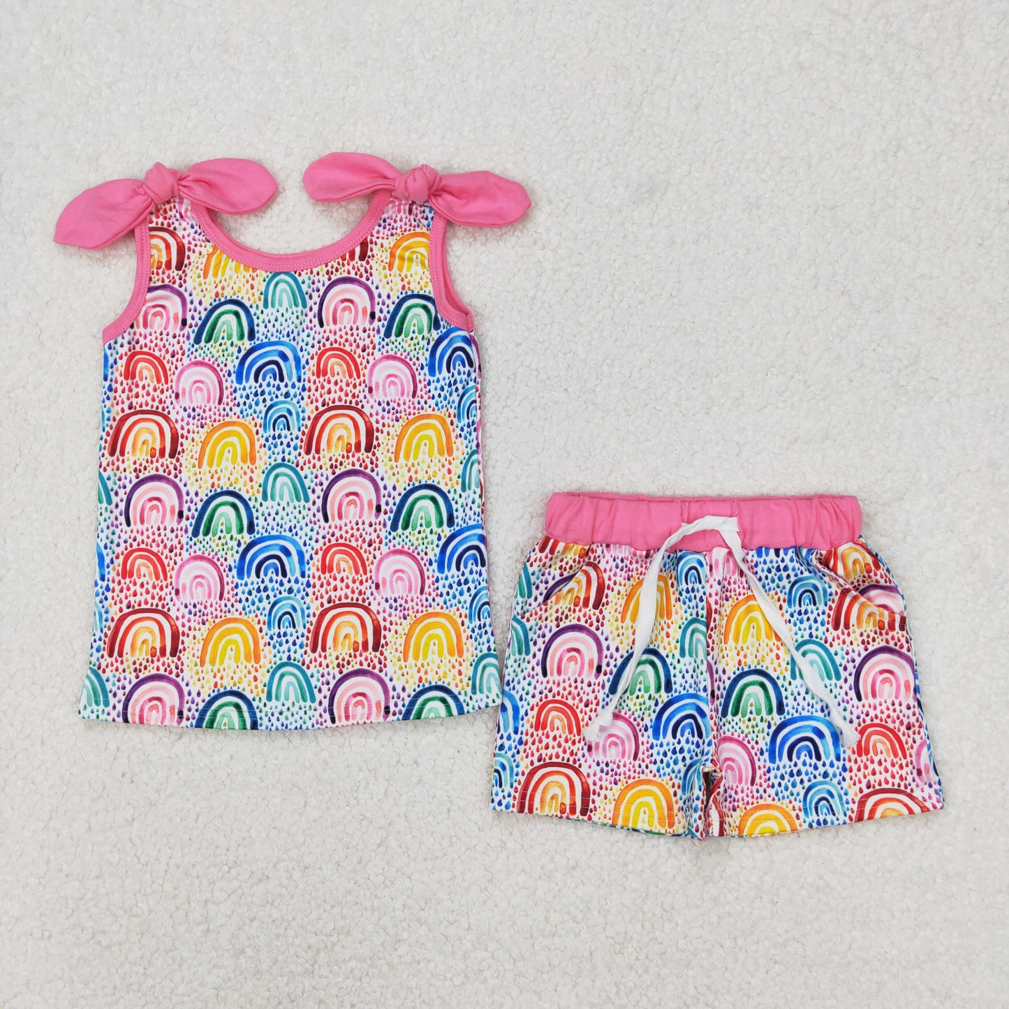 GSSO2085 rainbow western  girl  summer outfit 202503 RTS