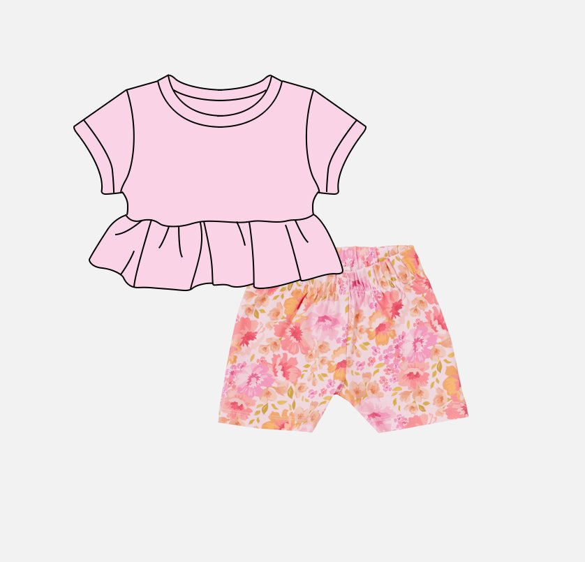 GSSO2104 flowers girl summer outfit 202502 preorder