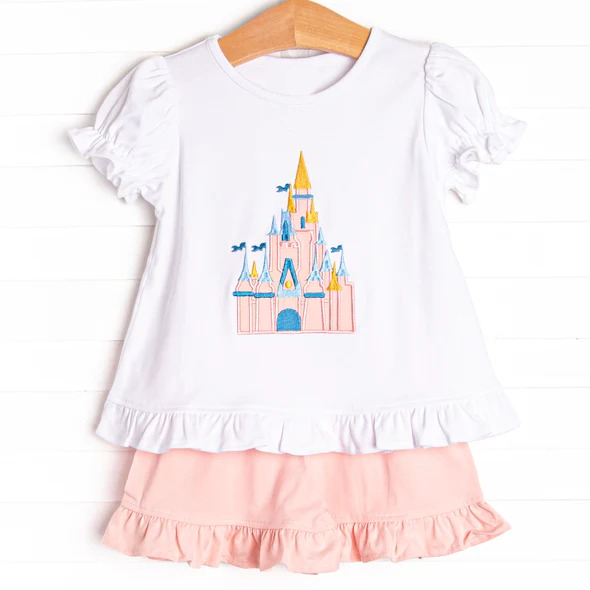 CUSTOM MOQ5 GSSO2128 cartoon mouse castle western girl summer outfit 202502