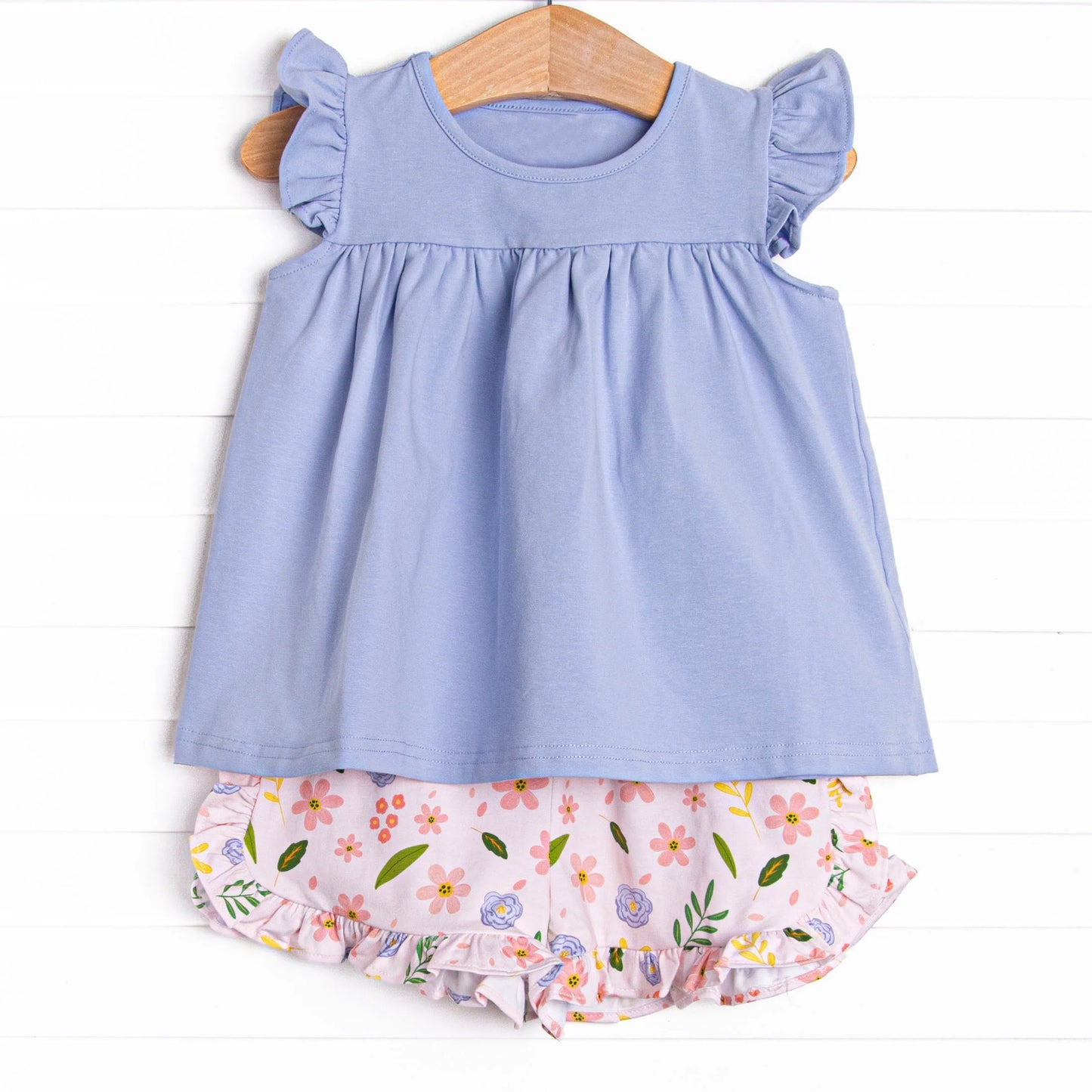 GSSO2136 flowers short sleeve shorts girl outfit 202502 preorder