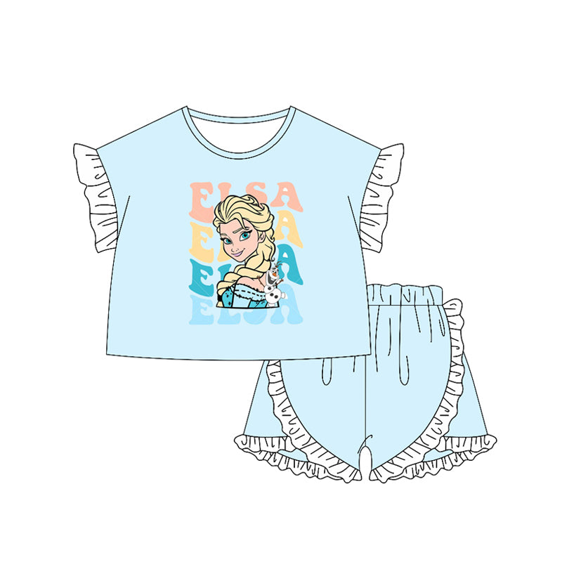 GSSO2161 princess Elsa girl western girl summer outfit 202502 preorder