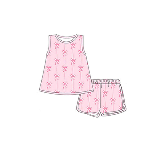 GSSO2176  bow  western girl summer outfit 202502 preorder