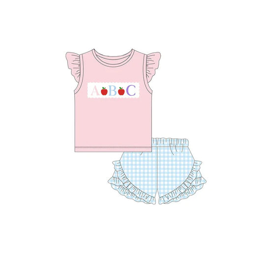 GSSO2178  apples back to school pencil girl summer outfit 202502 preorder