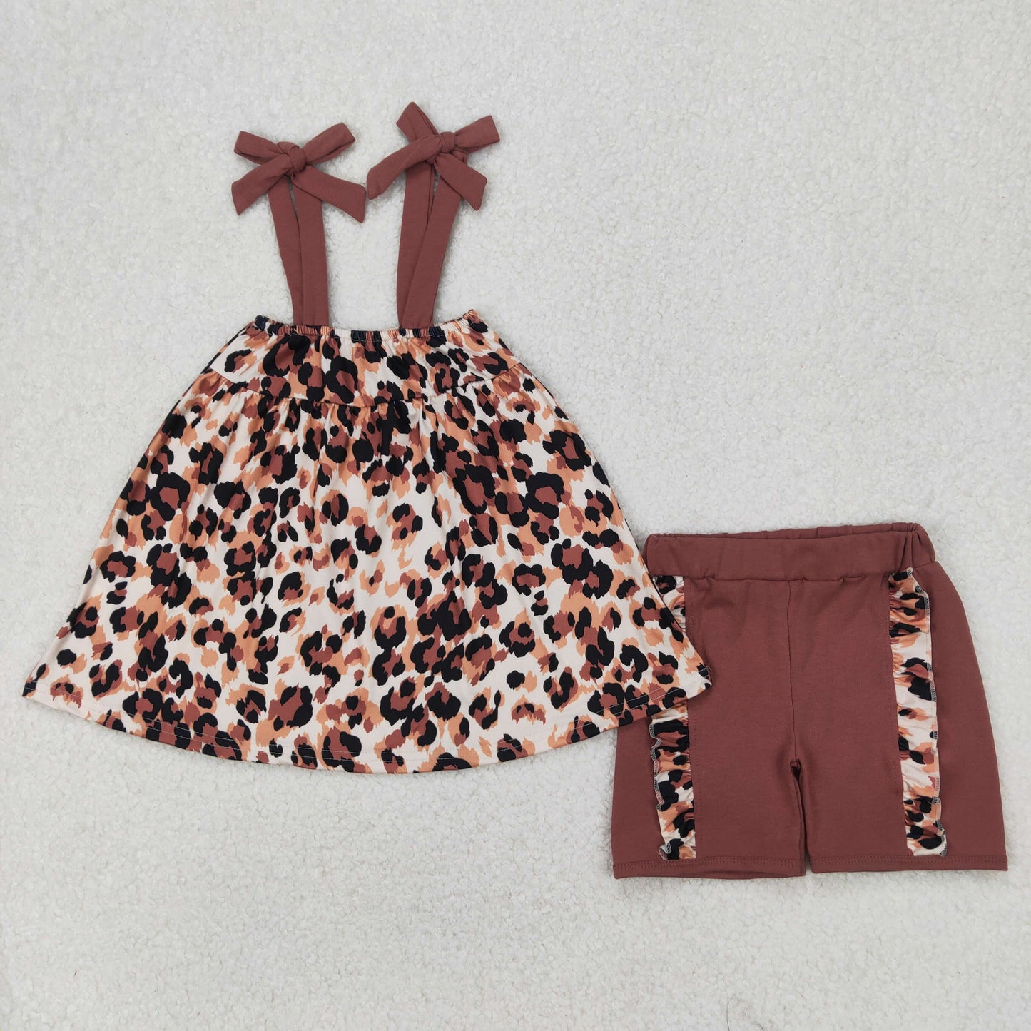 GSSO2352 leopard girl summer  outfit 202504 RTS