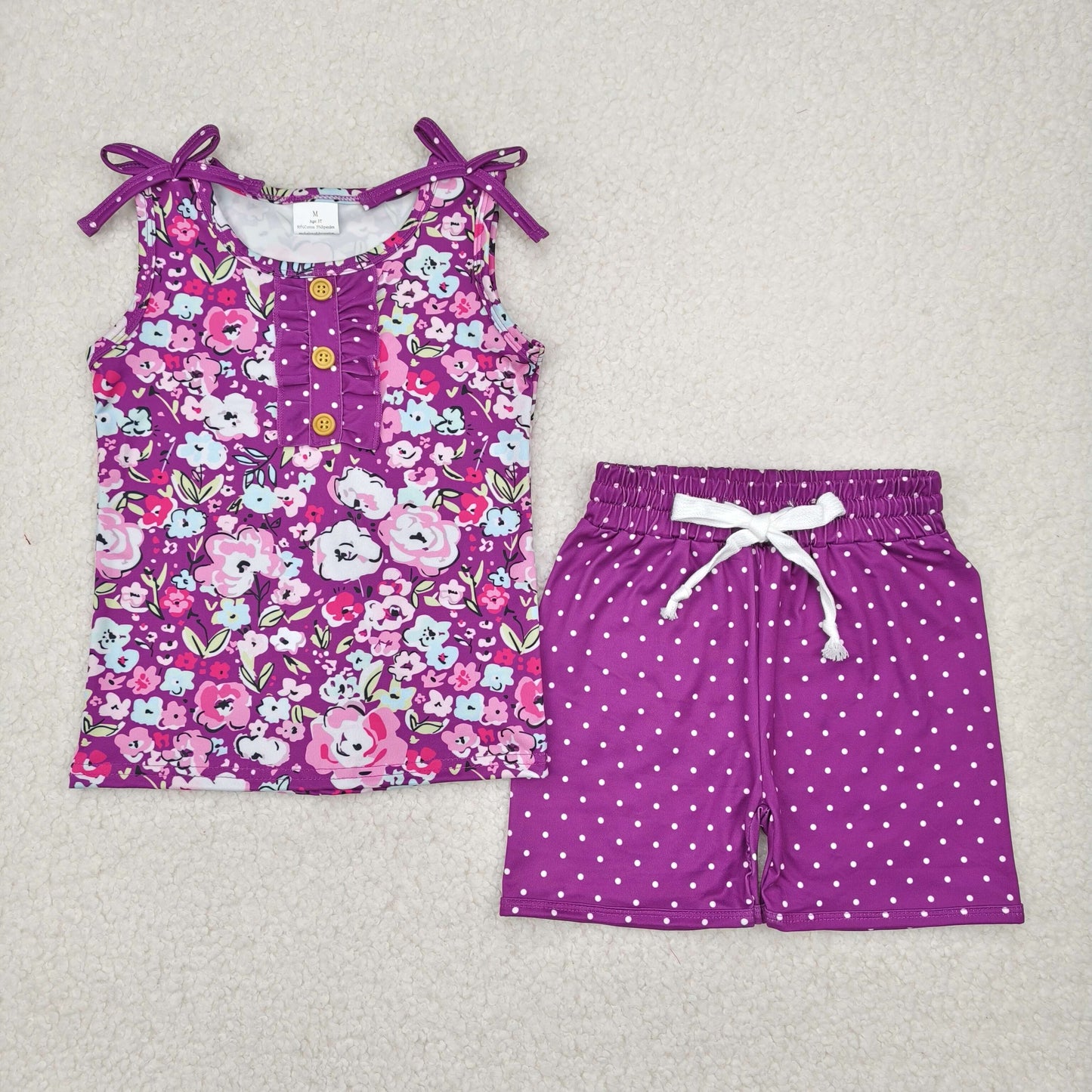 GSSO2358 purple girl summer outfit 202504 RTS