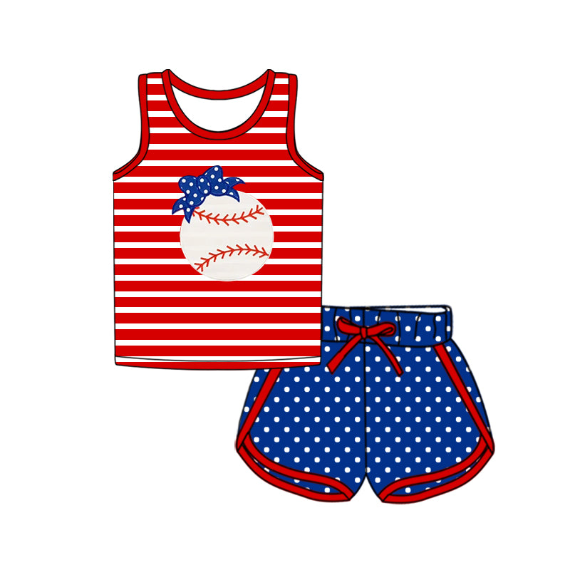 GSSO2371 baseball bow girl summer outfit 202503 preorder