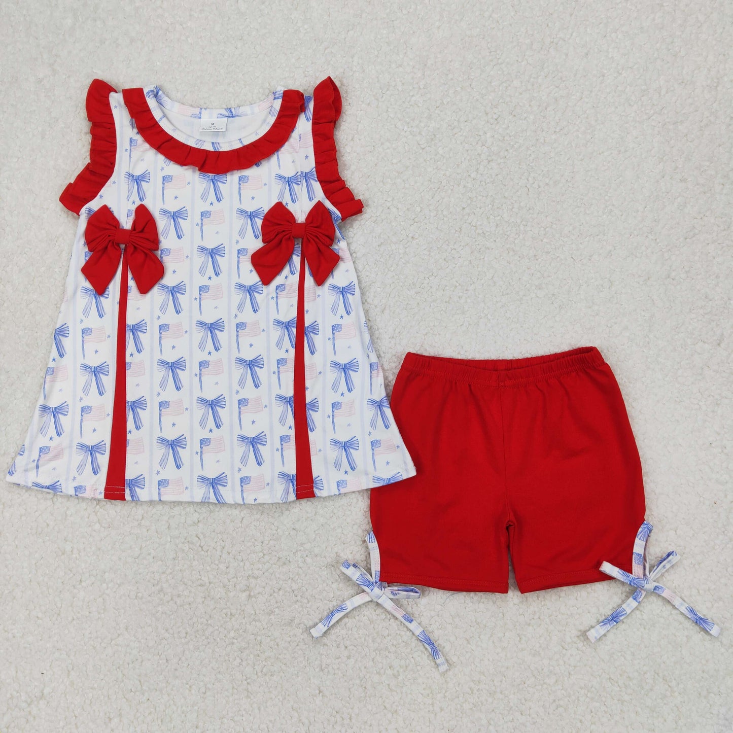 GSSO2373 4th july bow girl summer outfit 202504 RTS