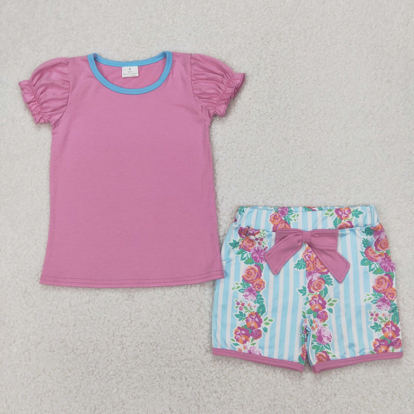 GSSO2389 Flowers girl summer outfit 202504 RTS