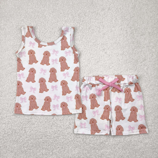 GSSO2475 dog bow girl summer  outfit 202504 RTS
