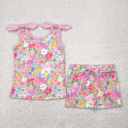 GSSO2551   flowers girl summer outfit 202504 RTS