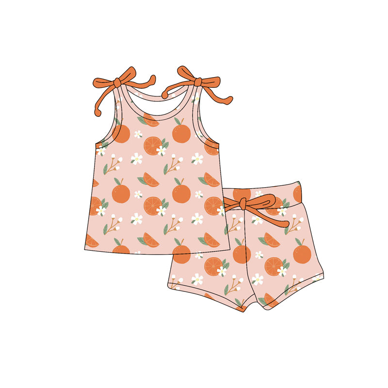 GSSO2563 preorder orange western short girl summer outfit 202504