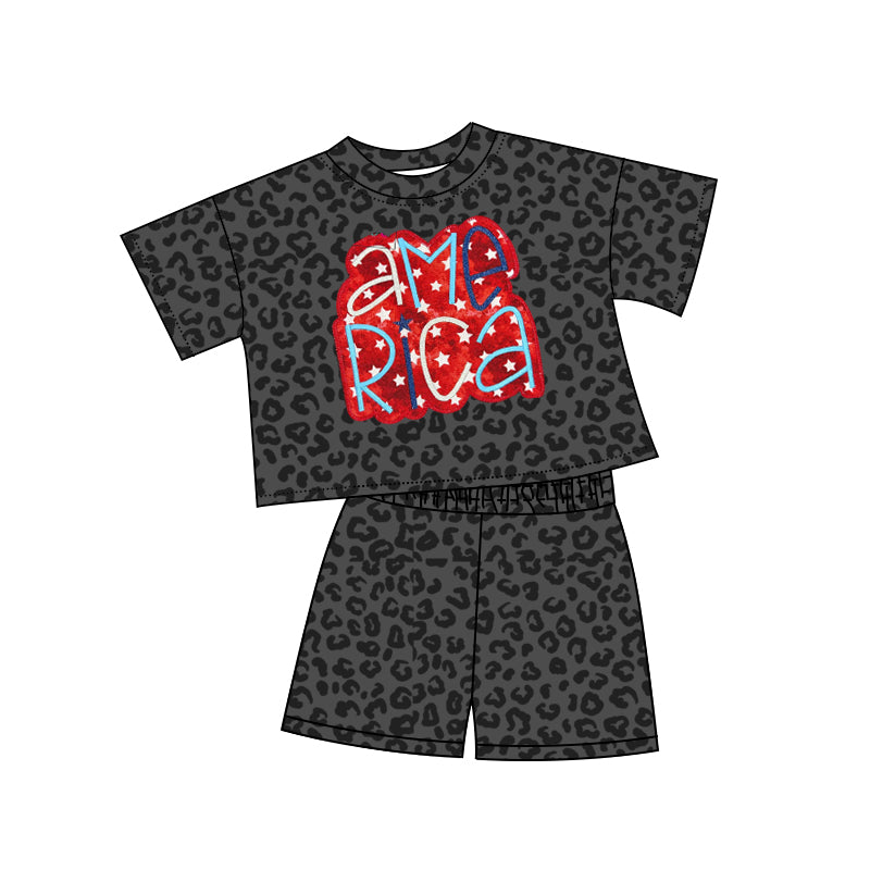 GSSO2576 preorder 4th July America USA boy summer outfit 202504