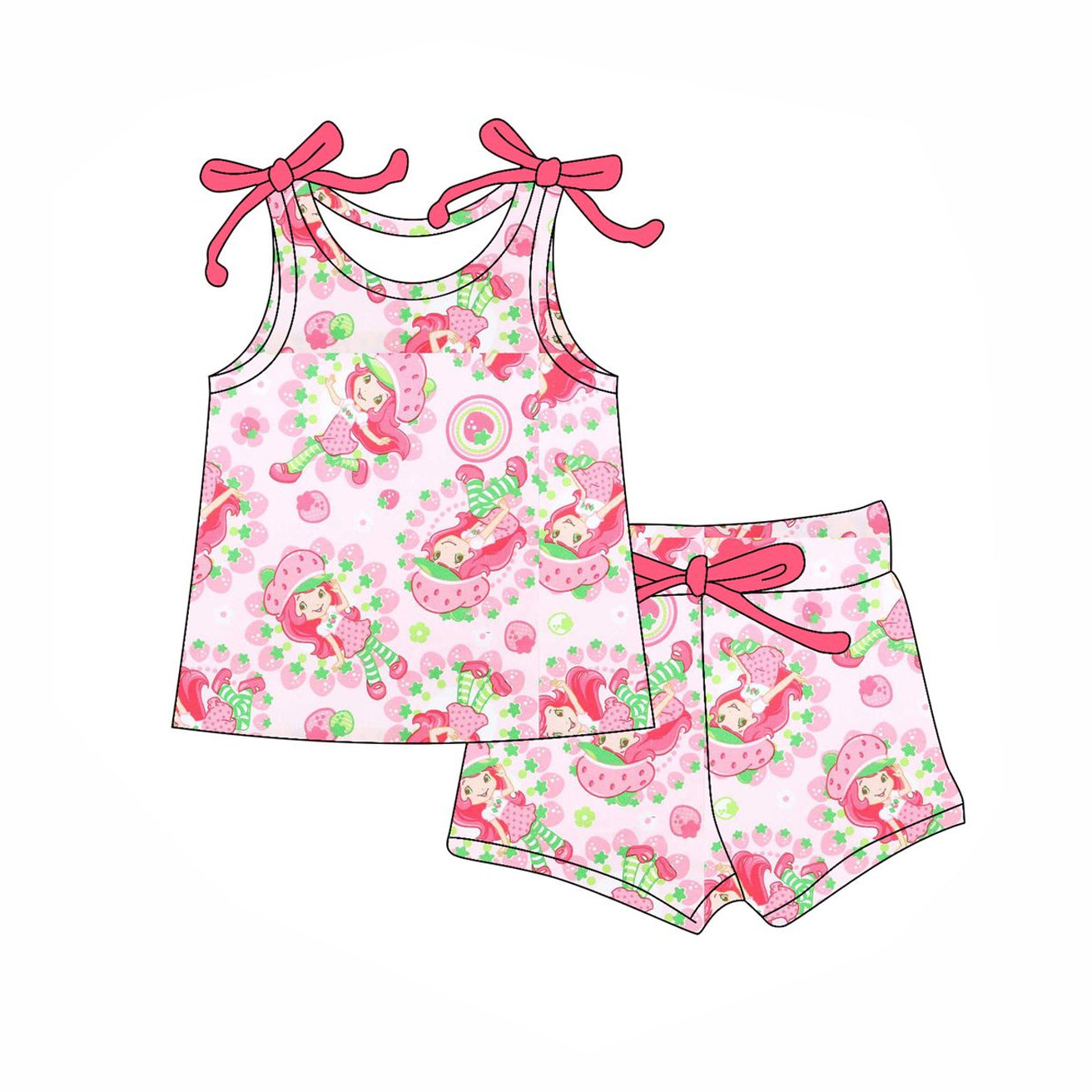 GSSO2581 preorder strawberry princess western summer outfit 202504