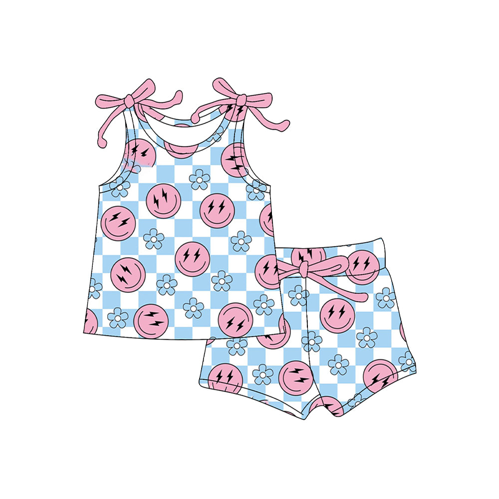 GSSO2585 checkerboard smile preorder western summer outfit 202504