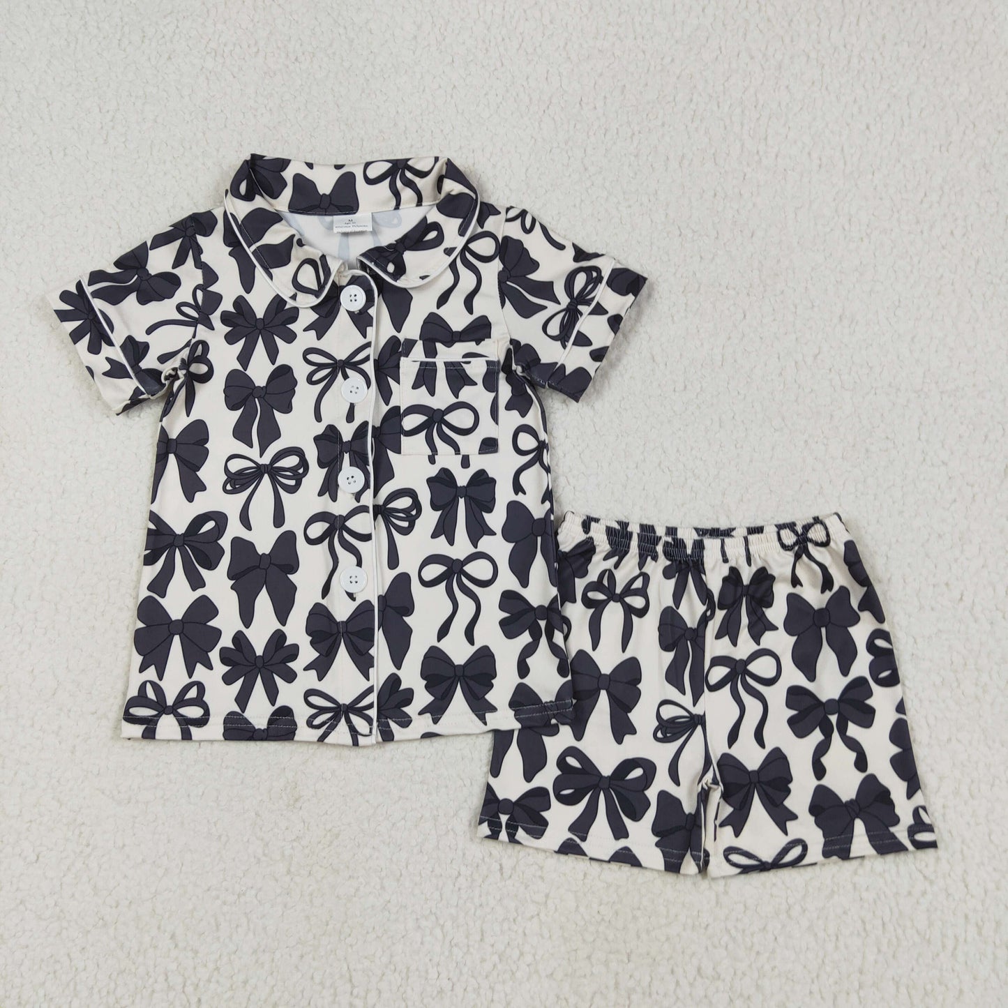 GSSO2663 bow pajamas western girl outfit 202507 RTS mama & me