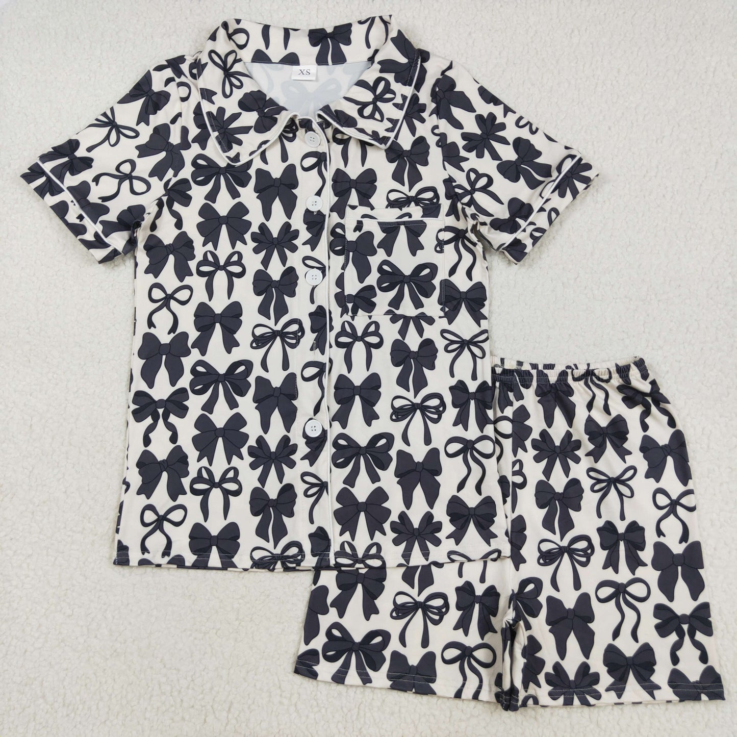 GSSO2664 adult bow western women pajamas 202506 preorder mama & me