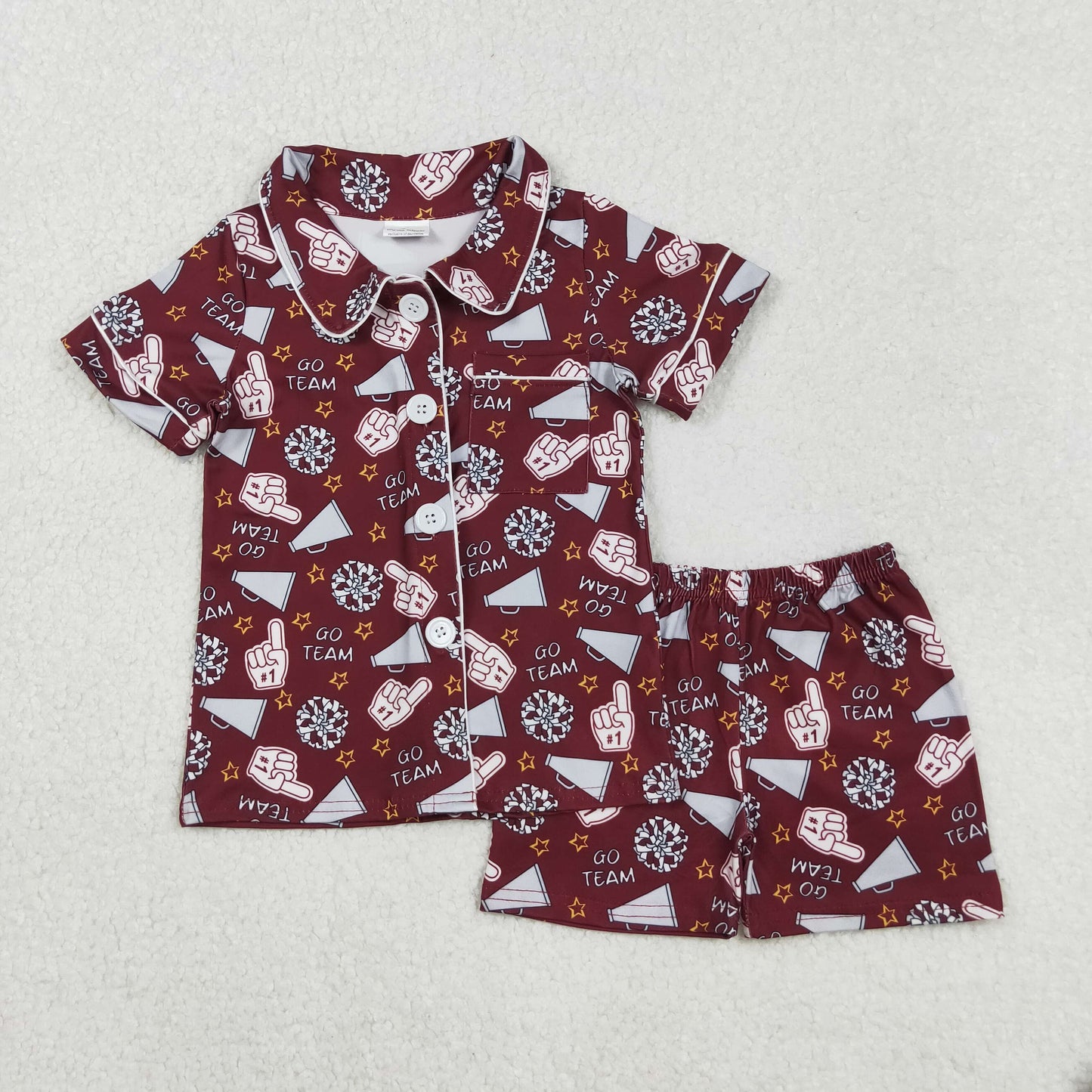GSSO2678 cheer go team girl pajamas outfit 202508 RTS