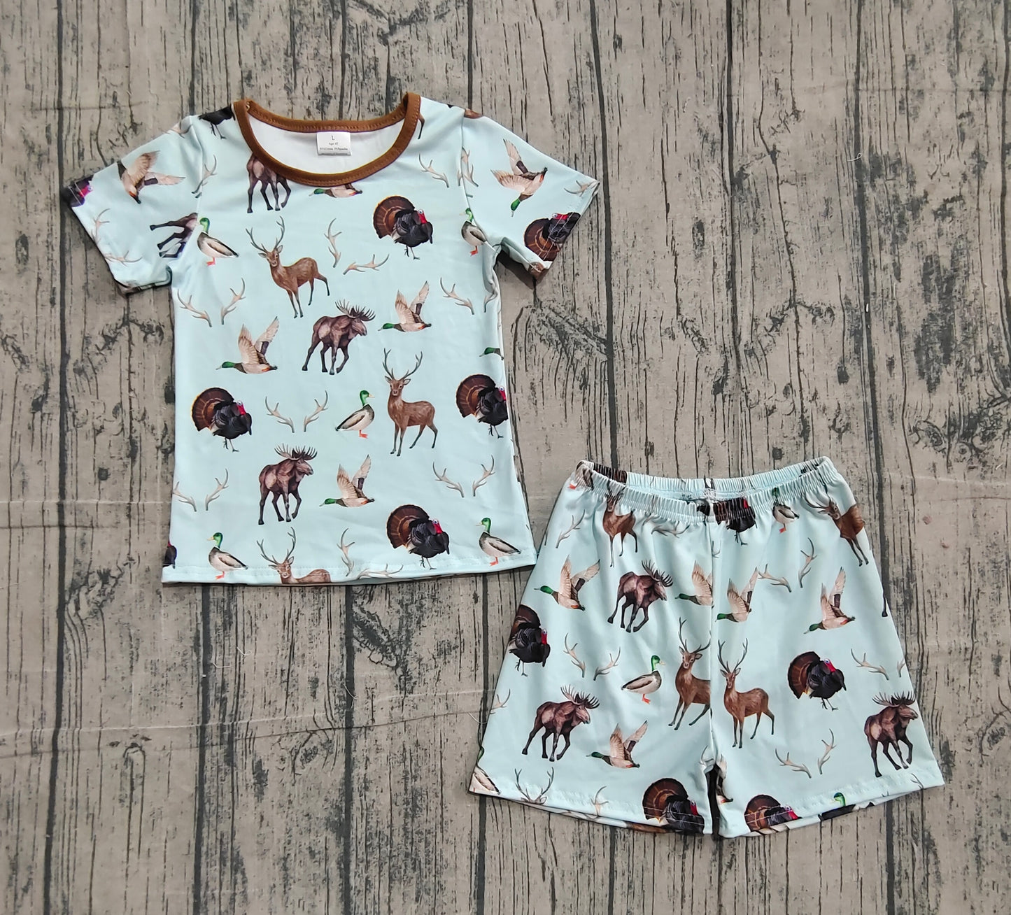 GSSO2709 duck deer camo western boy summer outfit 202511 preorders