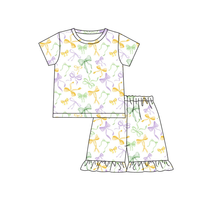 GSSO2717 bow Mardi Gras western girl summer outfit 202509 preorder