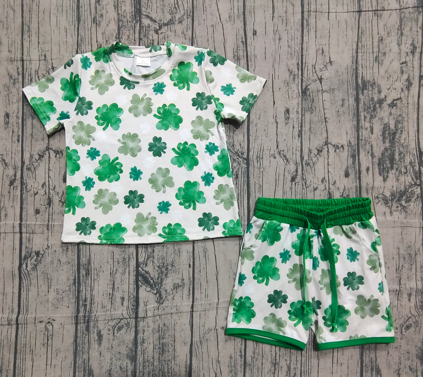 GSSO2744 lucky ST Patrick bow western girl summer outfit 202511 preorder