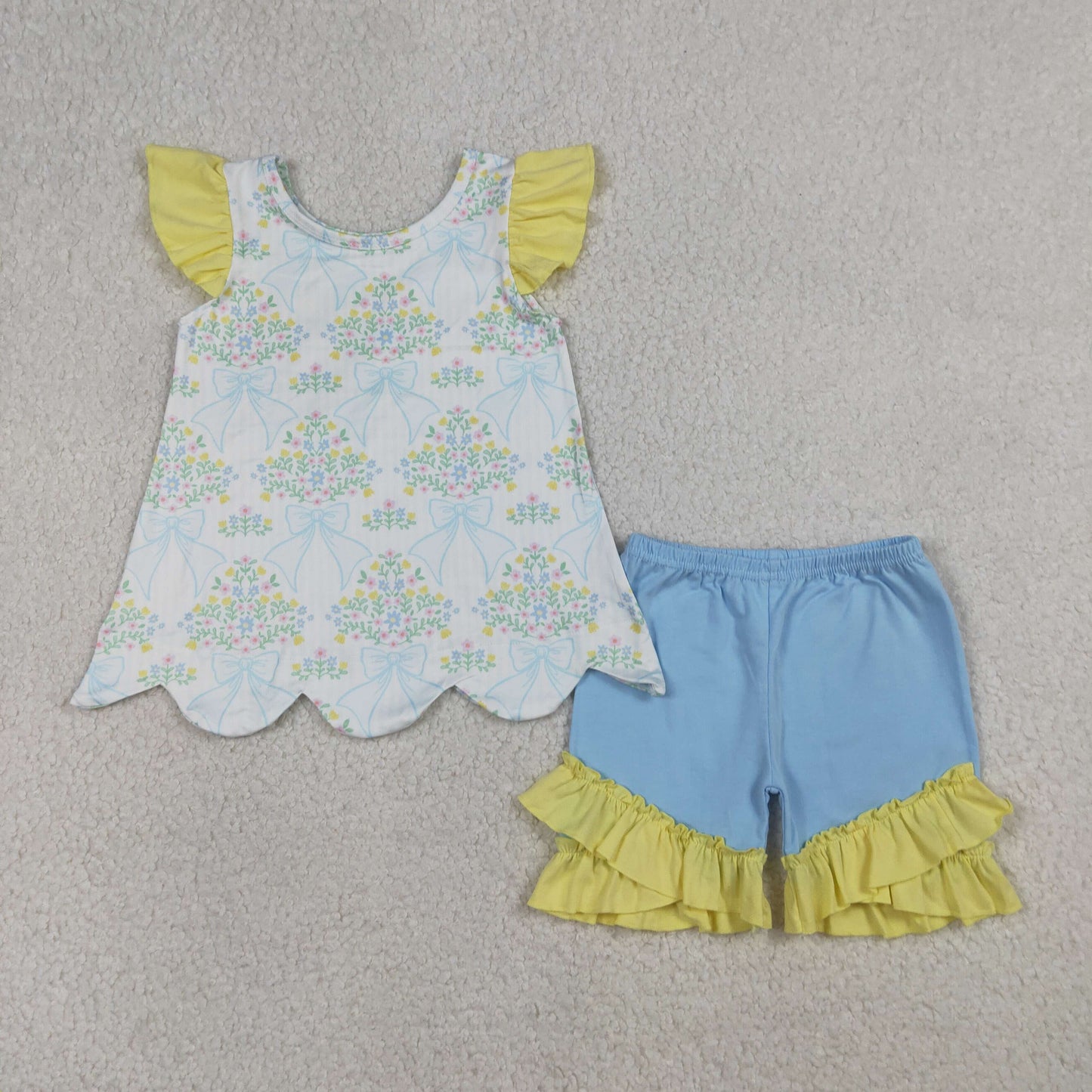 GSSO2767 flowers girl summer outfit 202603 RTS