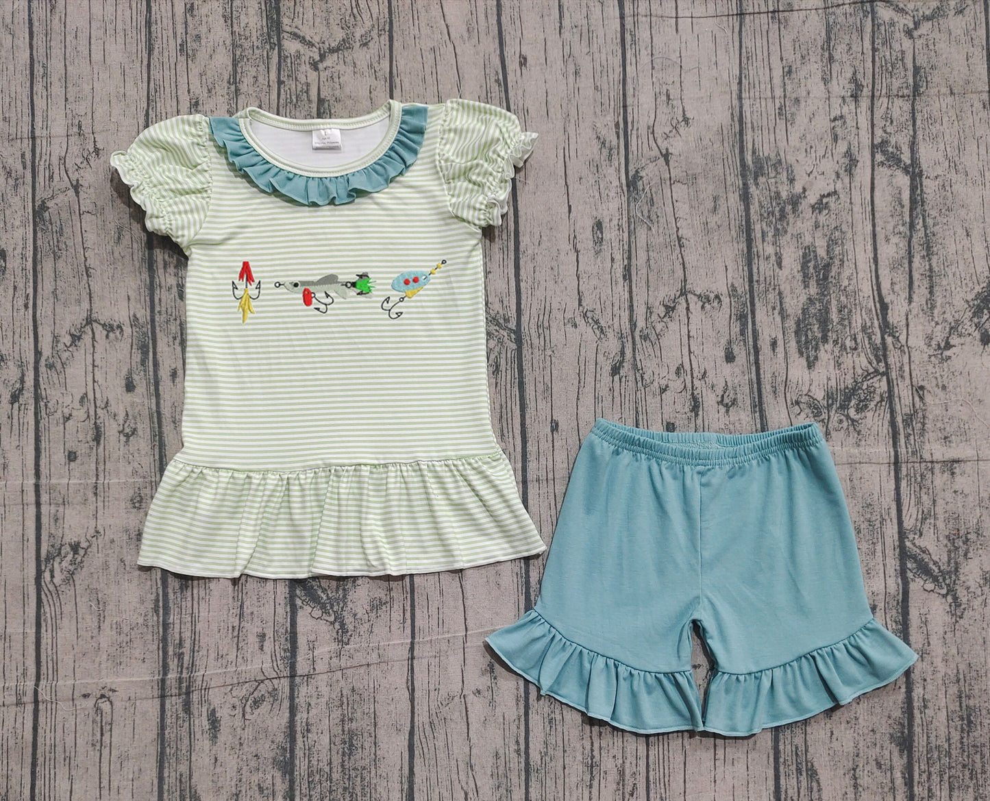 GSSO2792 Embroidery FISH GIRL summer outfit 202511 preorder