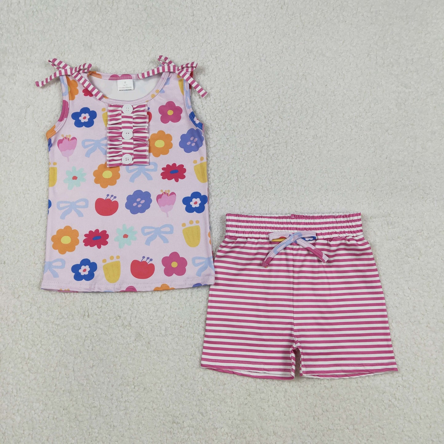 GSSO2830 bow western girl summer outfit 202511 RTS