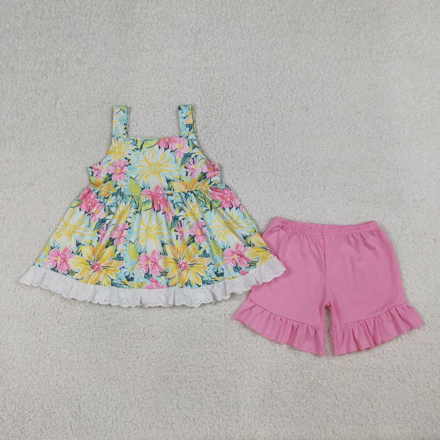 GSSO3034 Lace flowers GIRL summer outfit 202603 RTS