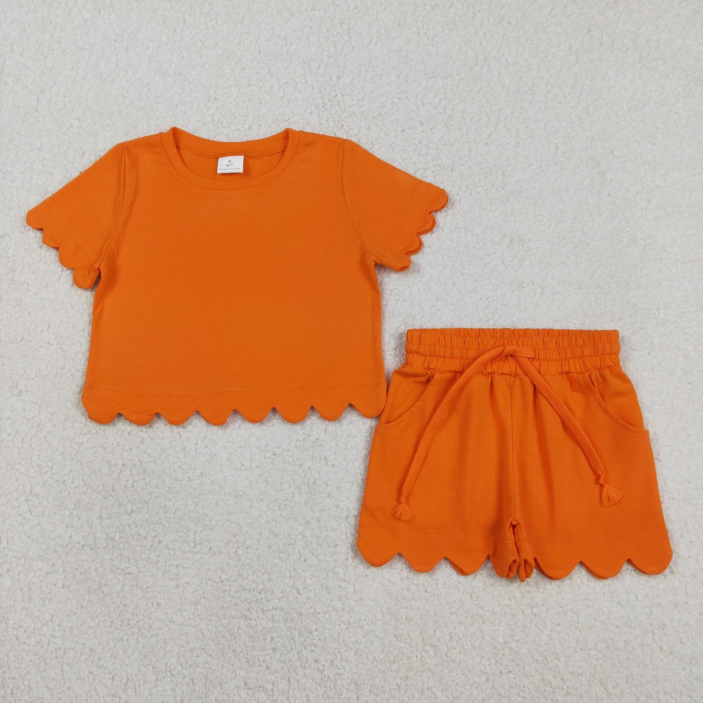 GSSO3178 orange cotton GIRL summer outfit 202603 RTS