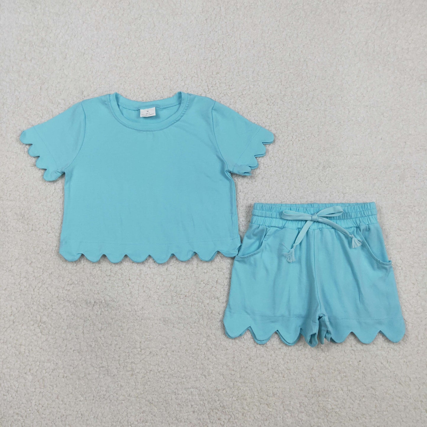 GSSO3180 blue cotton GIRL summer outfit 202602 RTS
