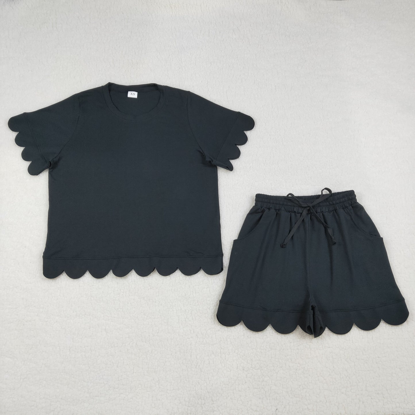 GSSO3200 black adult women pajamas SET OUTFIT 202602 RTS