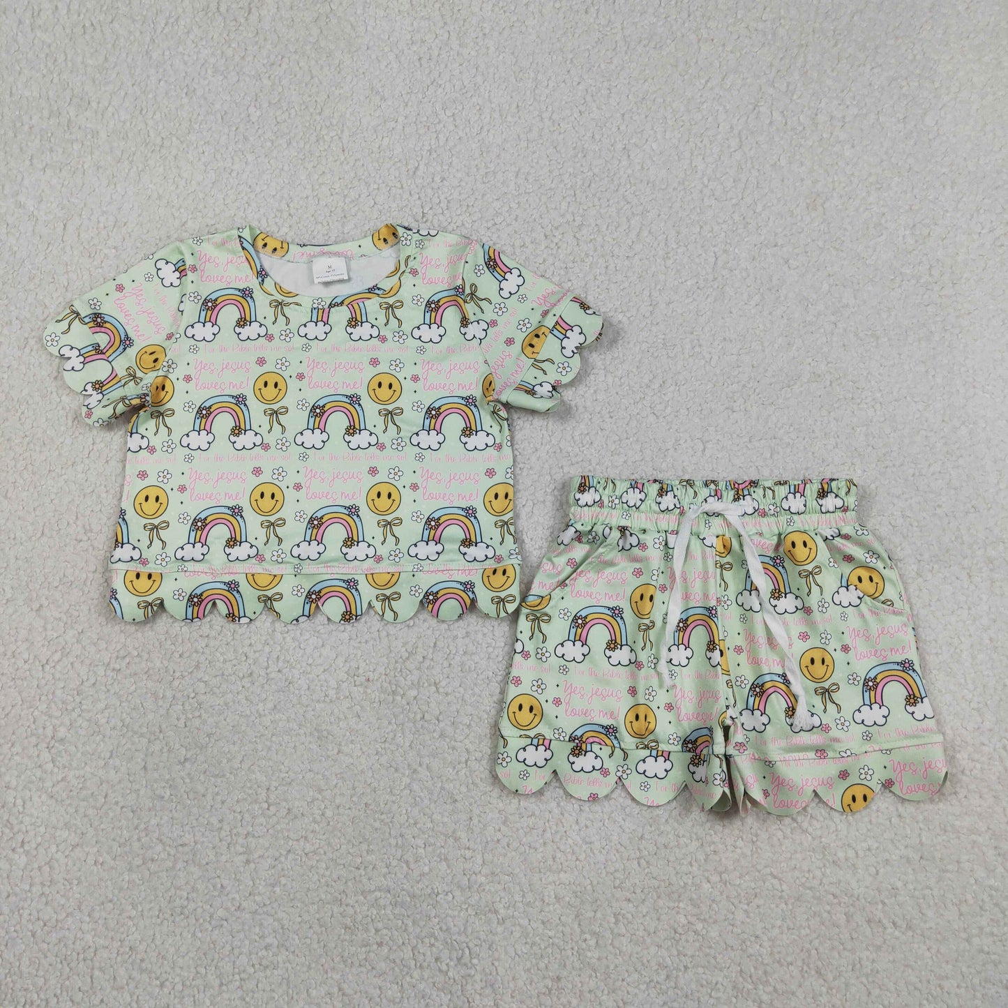 GSSO3283 smile rainbow GIRL summer outfit 202603 RTS