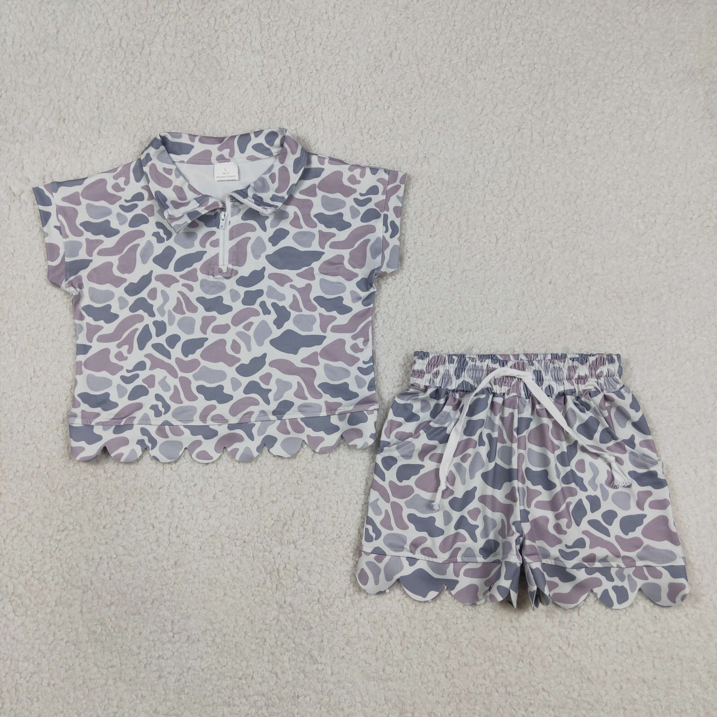 GSSO3564 Scallop camo girl outfit skirt 202605 RTS
