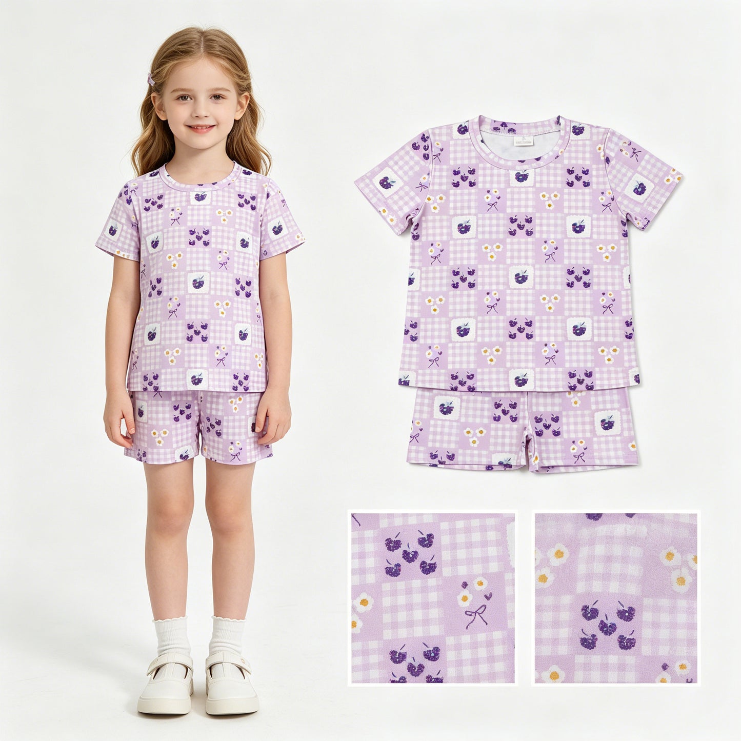 GSSO3647 FLOWER PURPLE GIRL summer outfit 202605 rts