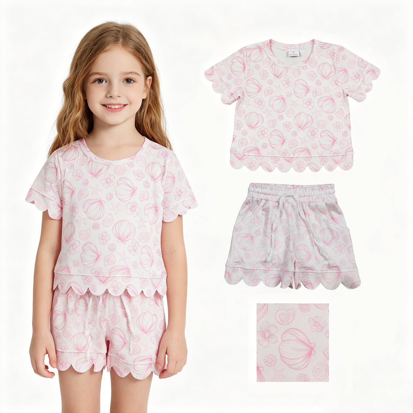 GSSO3729 sea star shell GIRL summer outfit 202605 rts
