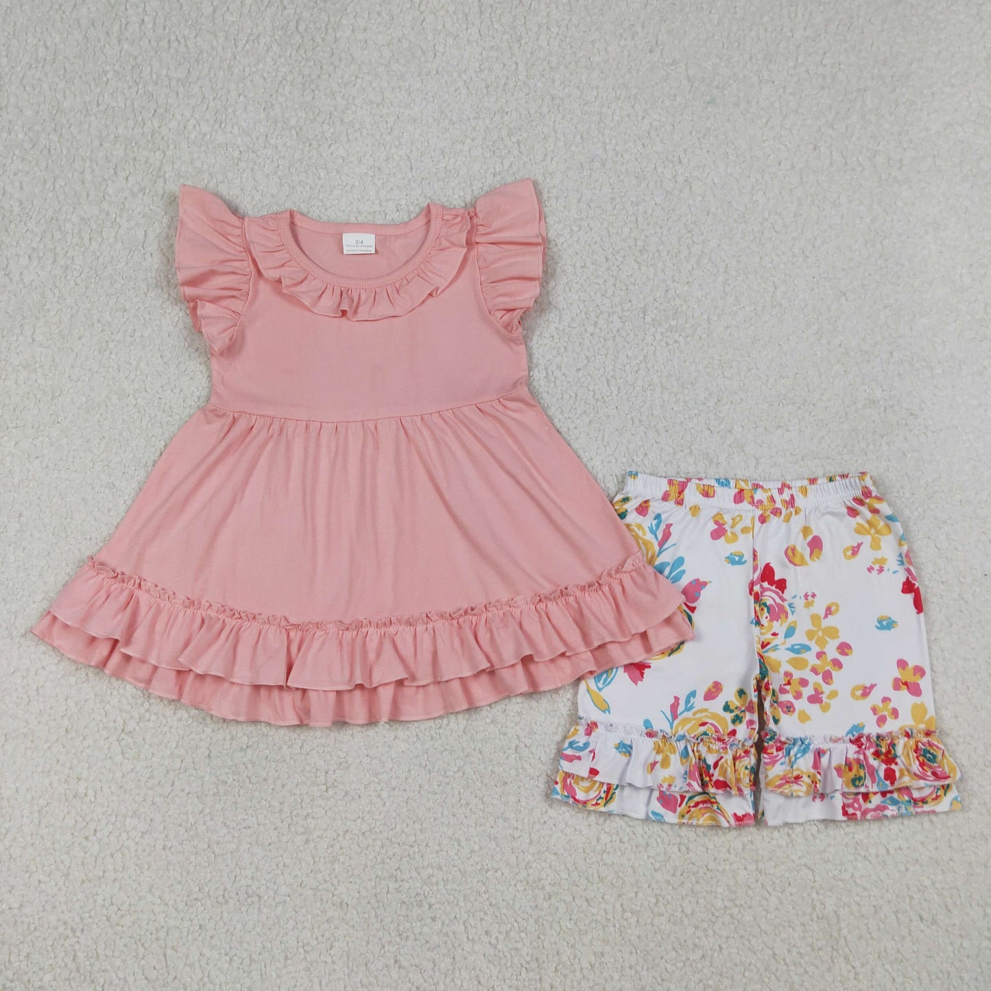 GSSO3743 2 FLOWERS GIRL summer outfit 202604 RTS