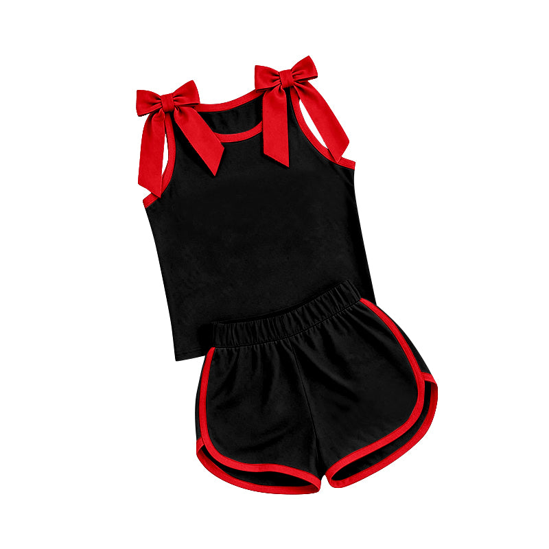 GSSO3827 black cotton sports girl outfit shorts 202607 preorder