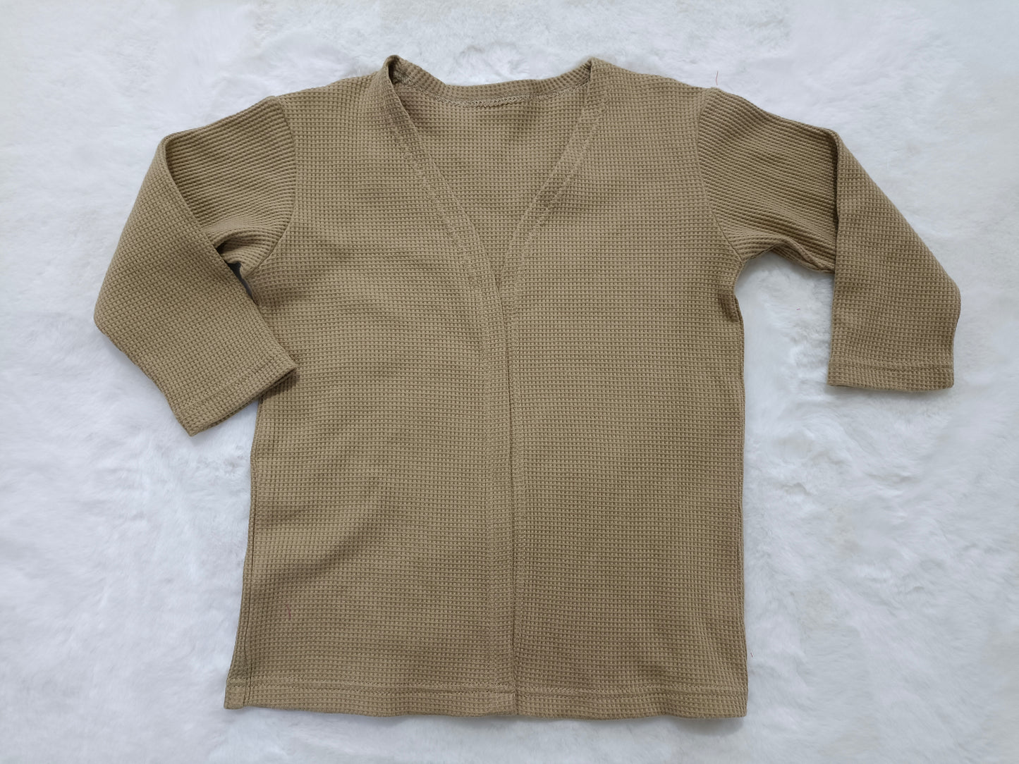 GT0232 green long sleeve cardigan girl boy top shirt preorder 20230701
