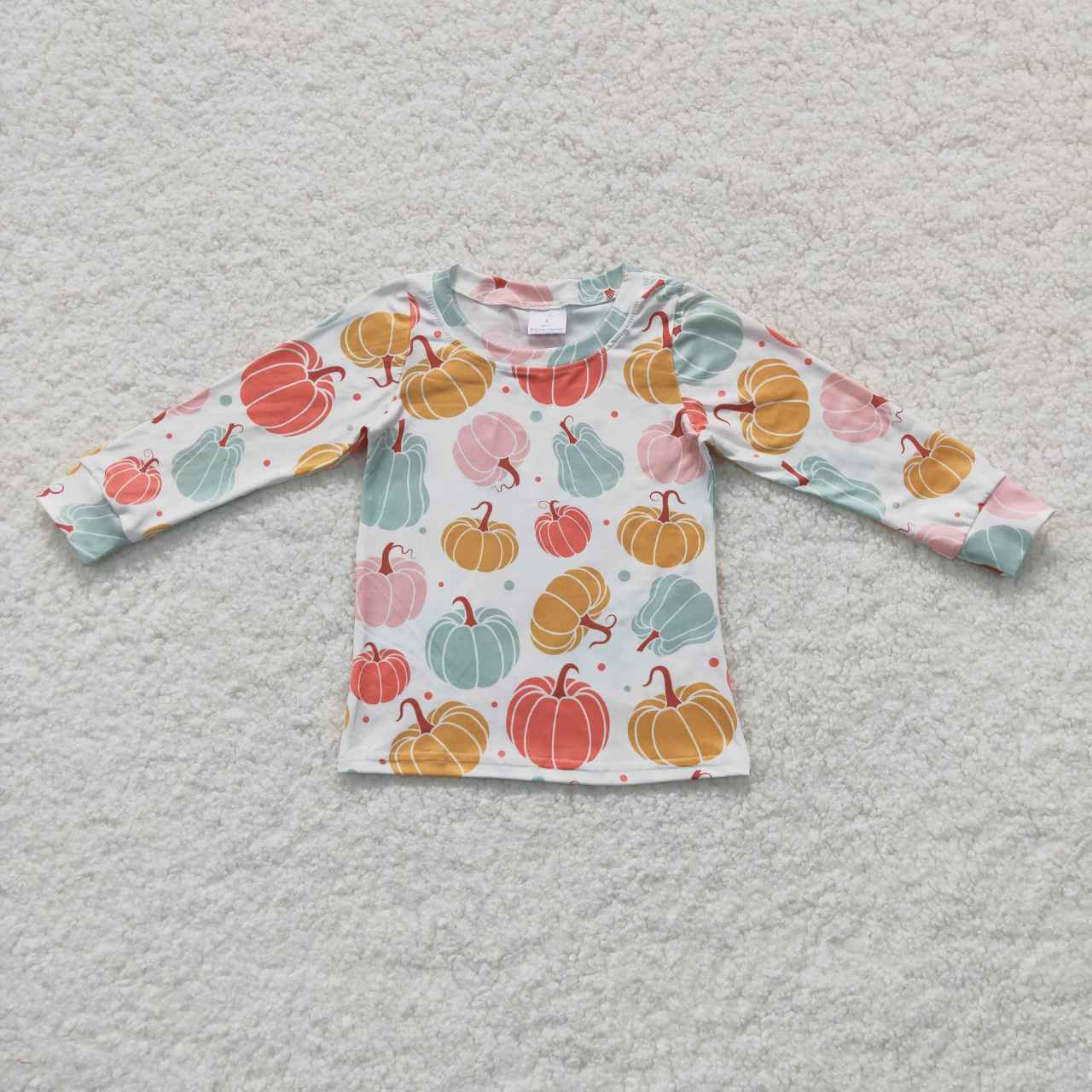 GT0235 halloween pumpkin long sleeve top girl top shirt 2023073 RTS