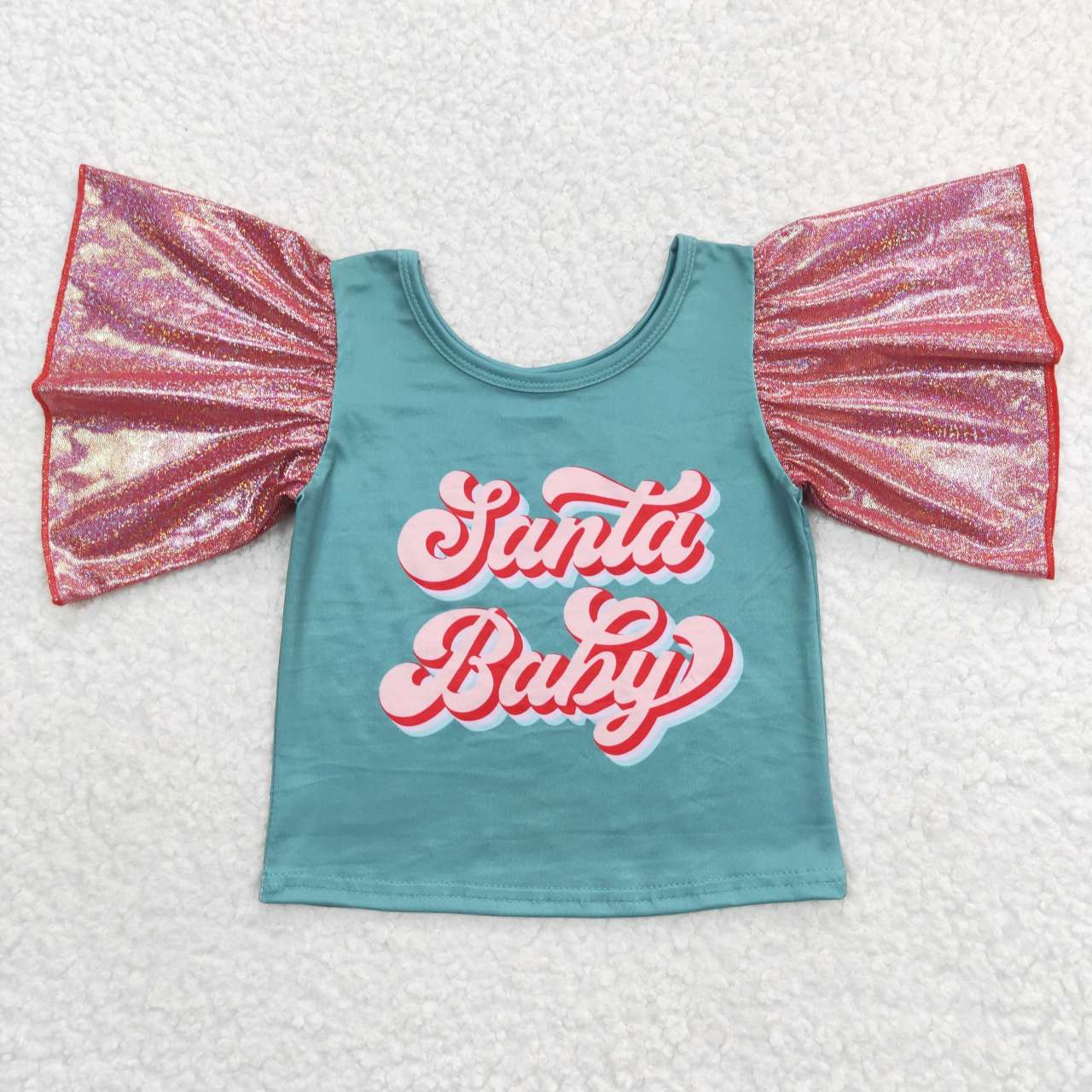 GT0286 Christmas santa baby western top tee girl t-shirt  RTS 20231013
