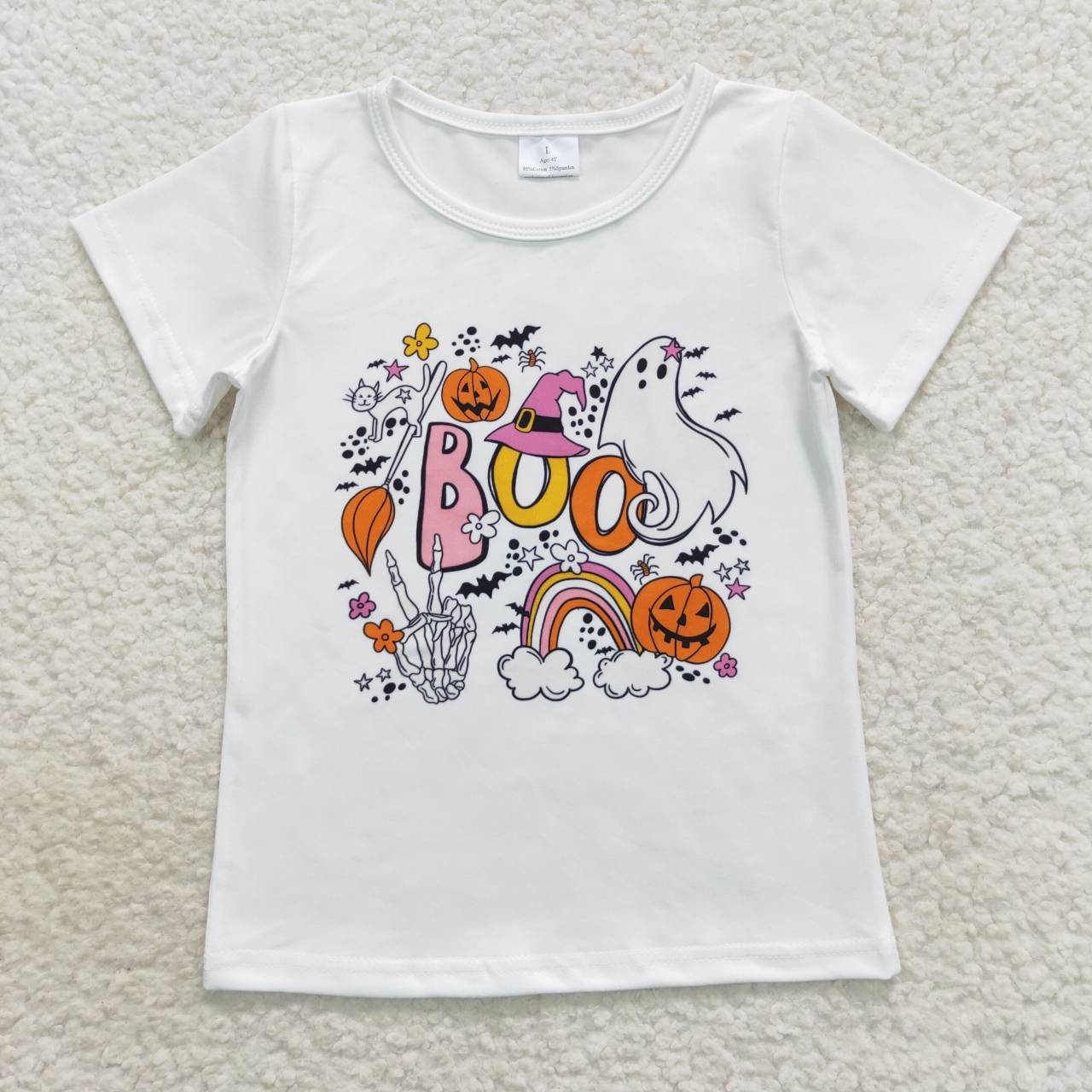 GT0291 western top tee halloween boo girl boy t-shirt RTS 20230914
