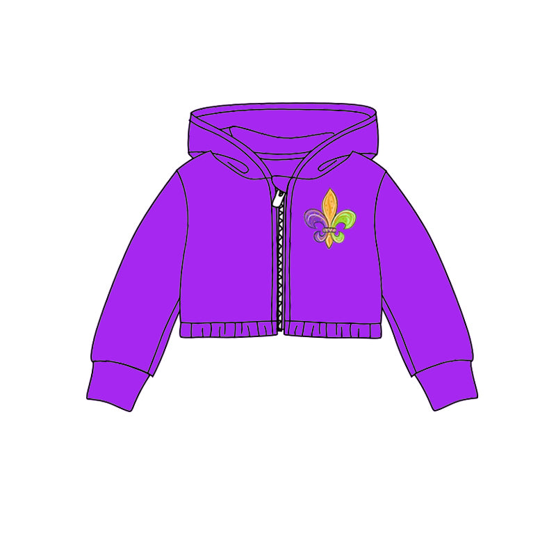 GT0331 western top tee purple Mardi Gras hoodie girl t-shirt preorder 20230906