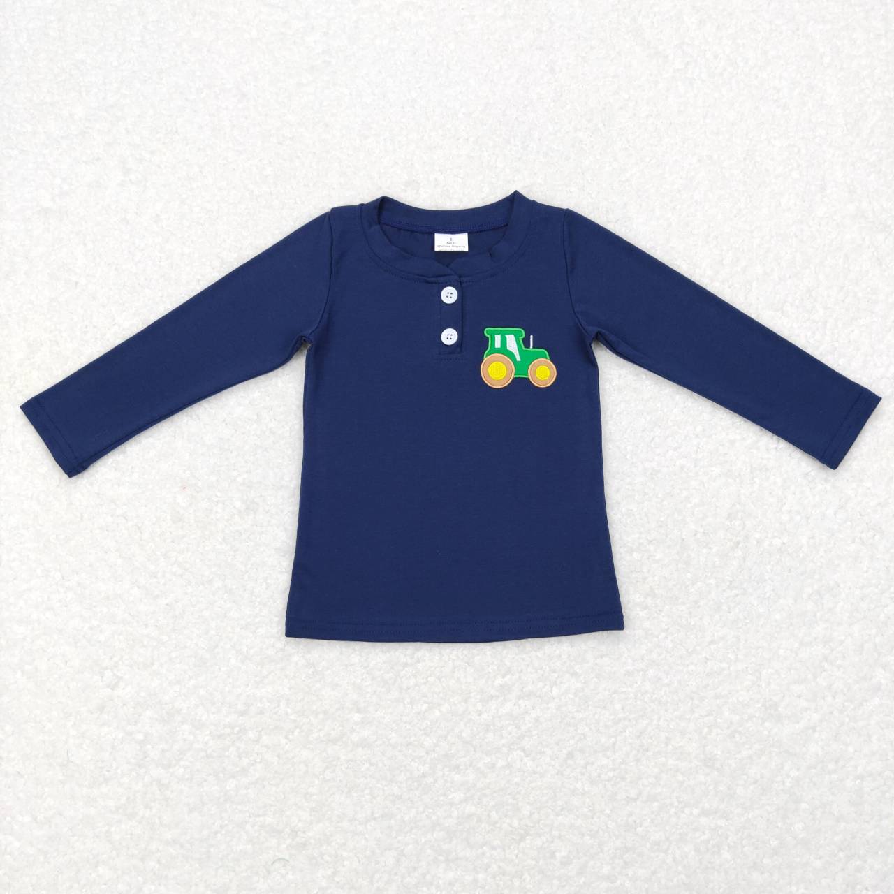 GT0355 western tractor embroidered top tee boy t-shirt RTS r 20231102