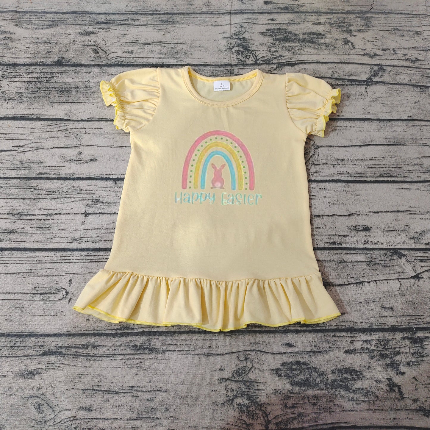 GT0392 bunny Easter egg top tee girl t-shirt RTS 20231121