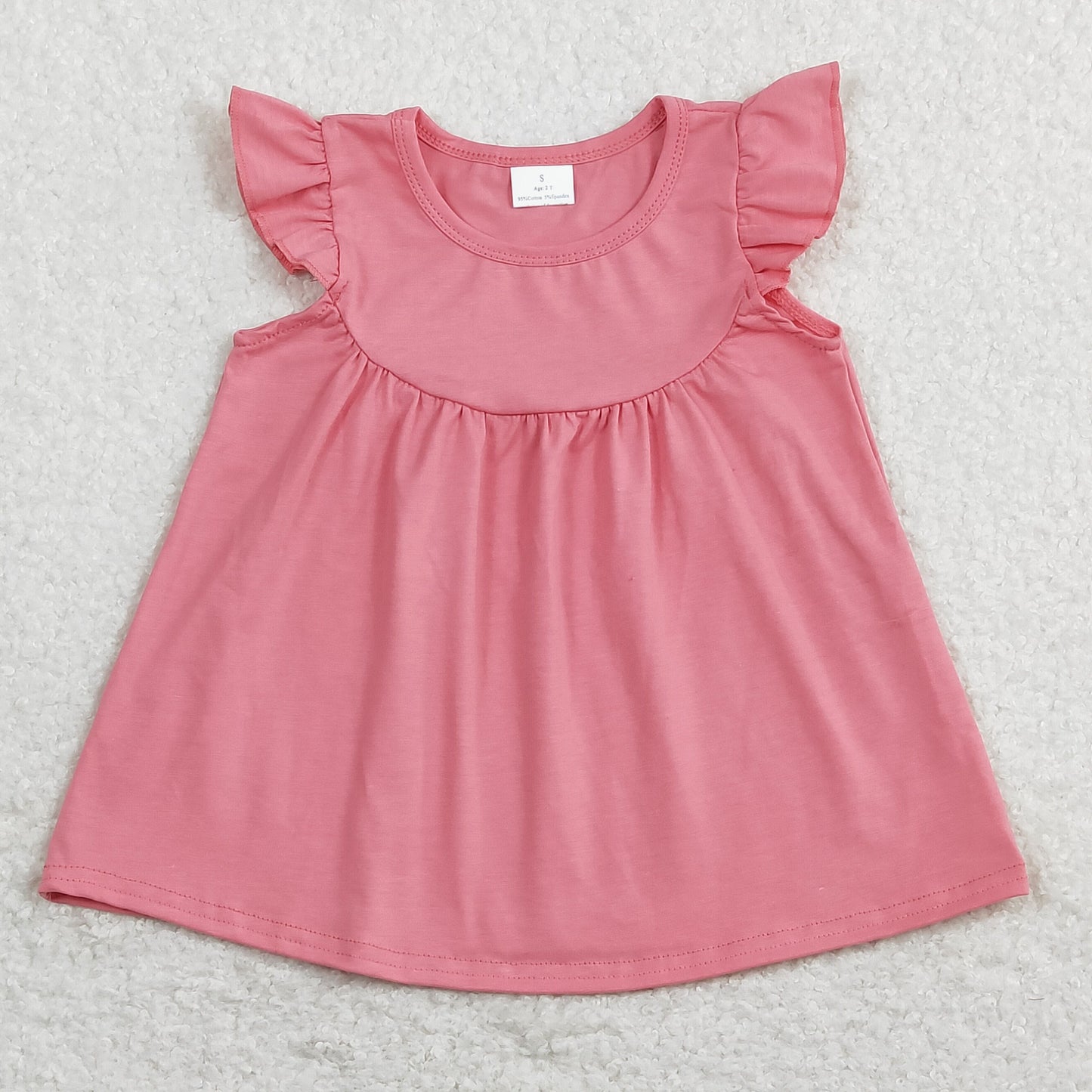 GT0462 solid pink top cotton 202401 RTS