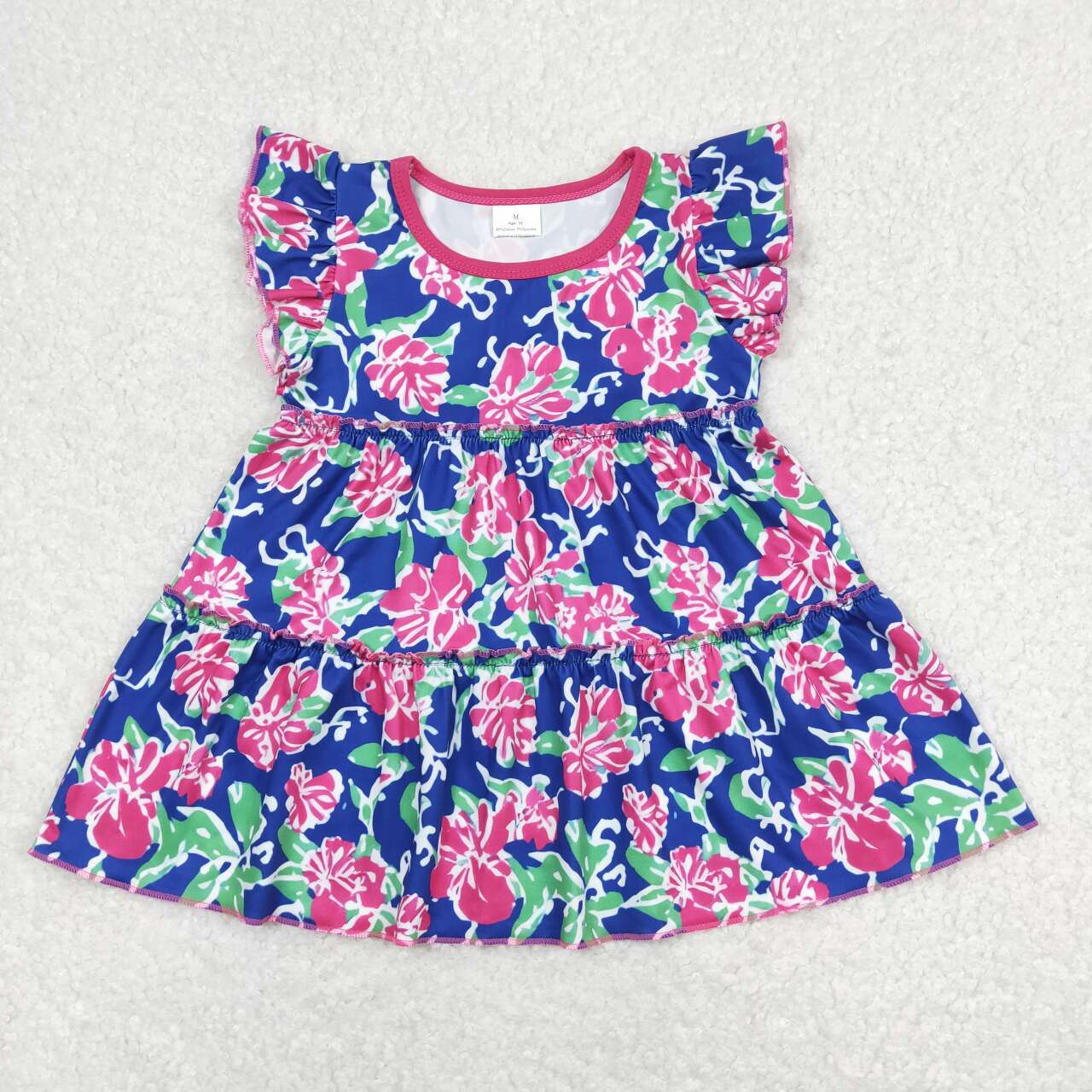 GT0473 western flower dress girl top tee t-shirt 202403 RTS